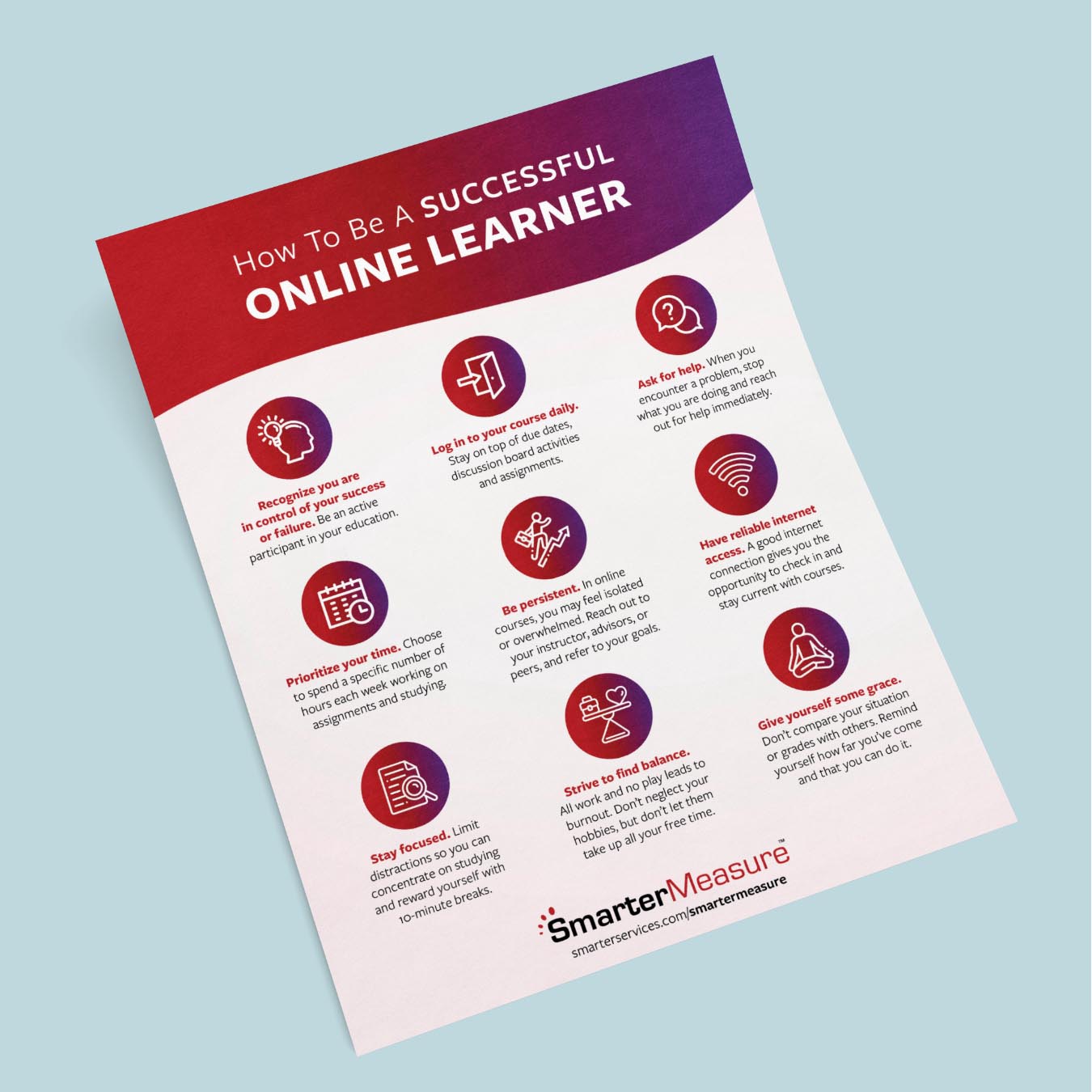 Online Learner Flyer Icon